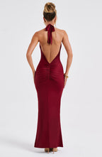 Harmonia Maxi Dress - Burgundy - Napalia