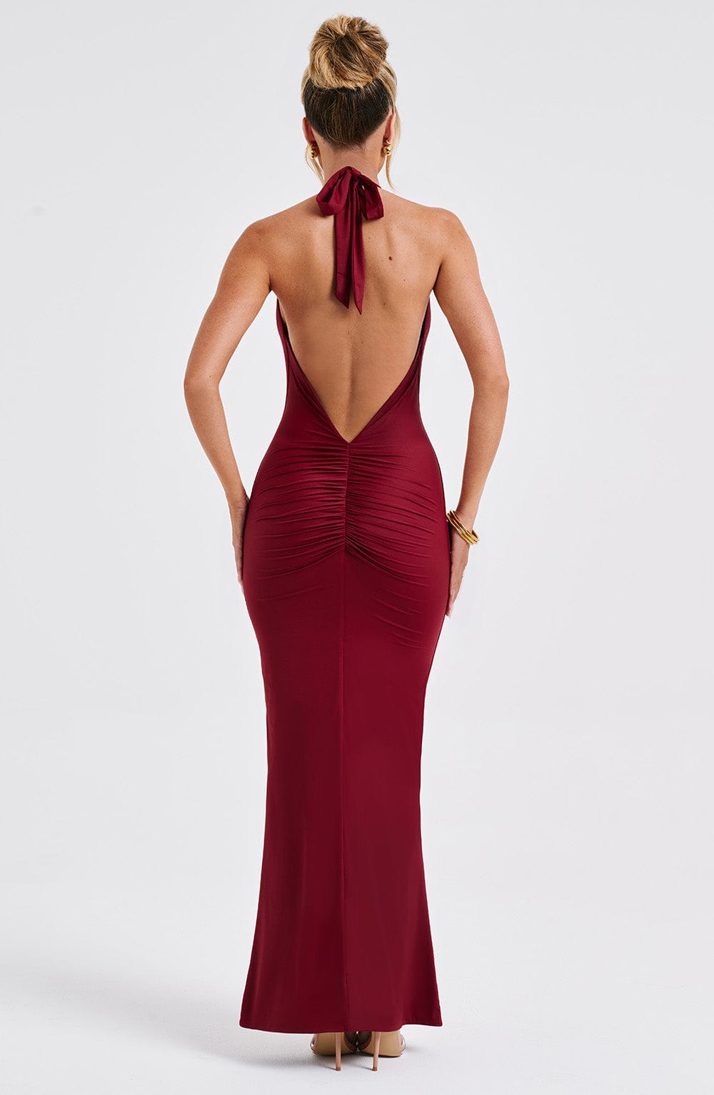 Harmonia Maxi Dress - Burgundy - Napalia