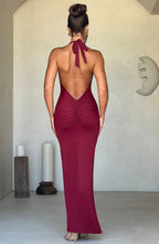 Harmonia Maxi Dress - Burgundy - Napalia