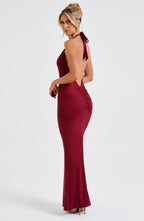 Harmonia Maxi Dress - Burgundy - Napalia