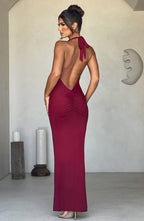 Harmonia Maxi Dress - Burgundy - Napalia