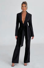 Hazel Suit Jacket - Black - Napalia