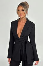 Hazel Suit Jacket - Black - Napalia