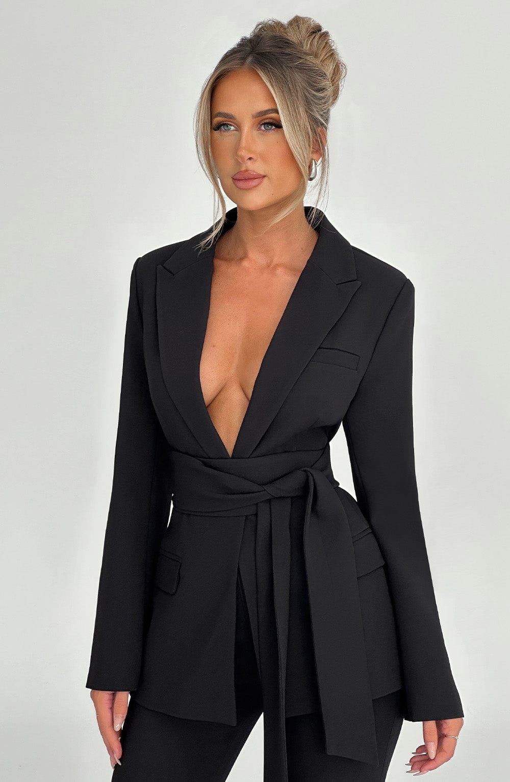Hazel Suit Jacket - Black - Napalia