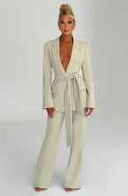 Hazel Suit Jacket - Sage - Napalia