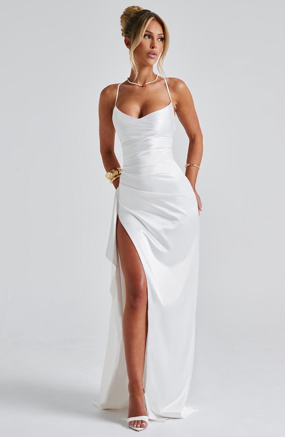 Helen Maxi Dress - Ivory - Napalia