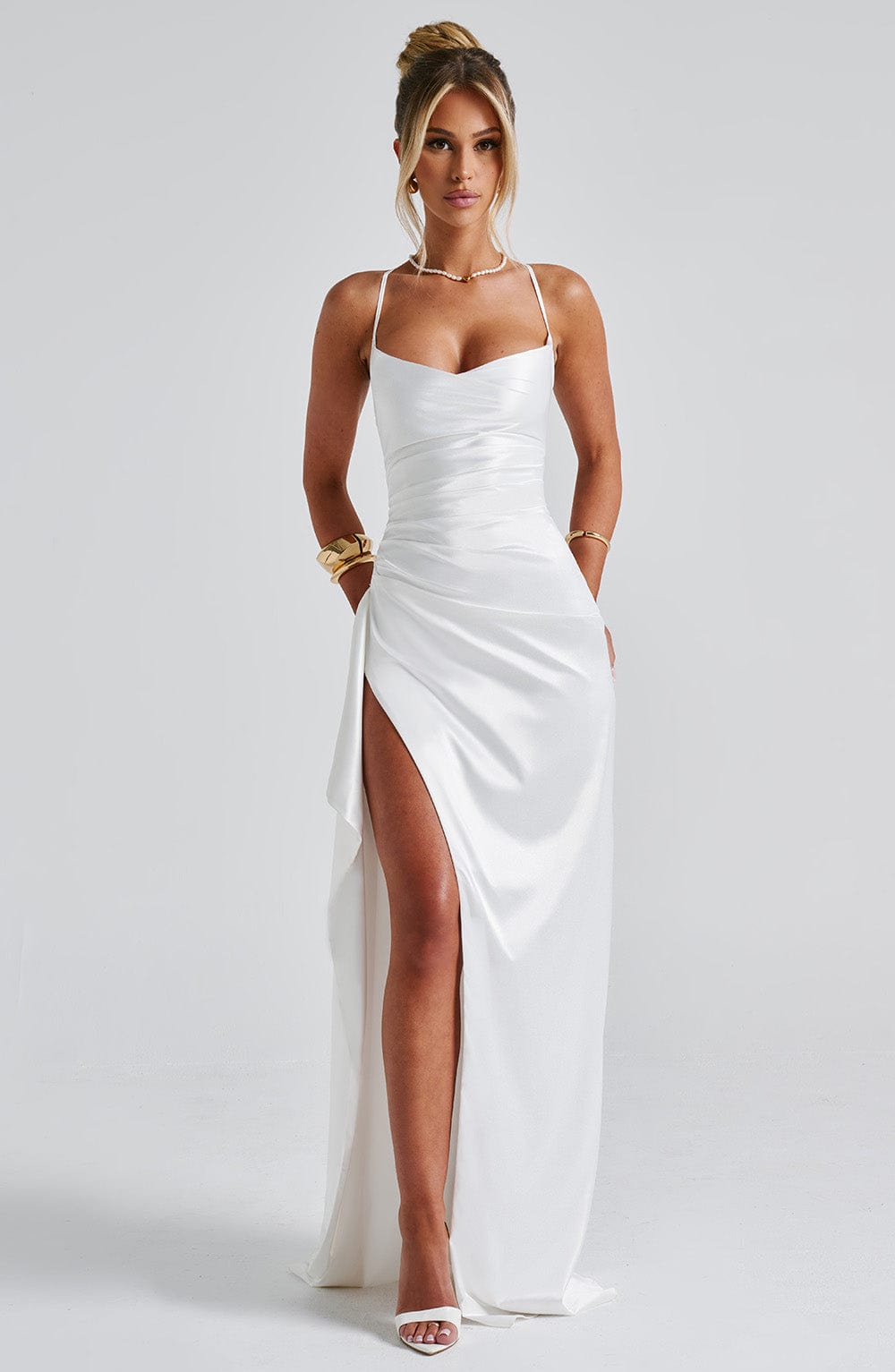 Helen Maxi Dress - Ivory - Napalia