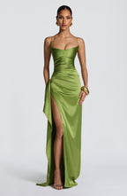 Helen Maxi Dress - Olive - Napalia