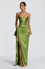 Helen Maxi Dress - Olive - Napalia