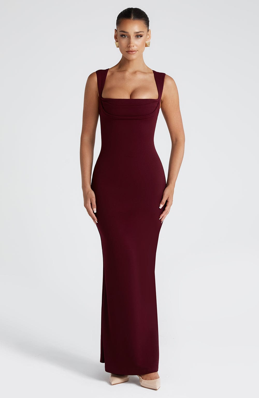 Helena Maxi Dress - Cherry Lacquer - Napalia