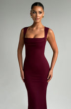 Helena Maxi Dress - Cherry Lacquer - Napalia