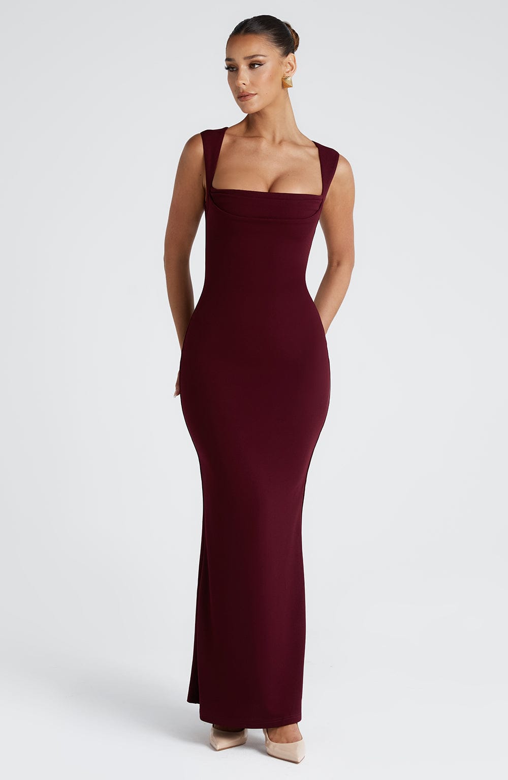 Helena Maxi Dress - Cherry Lacquer - Napalia