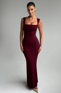 Helena Maxi Dress - Cherry Lacquer - Napalia