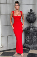 Helena Maxi Dress - Red - Napalia