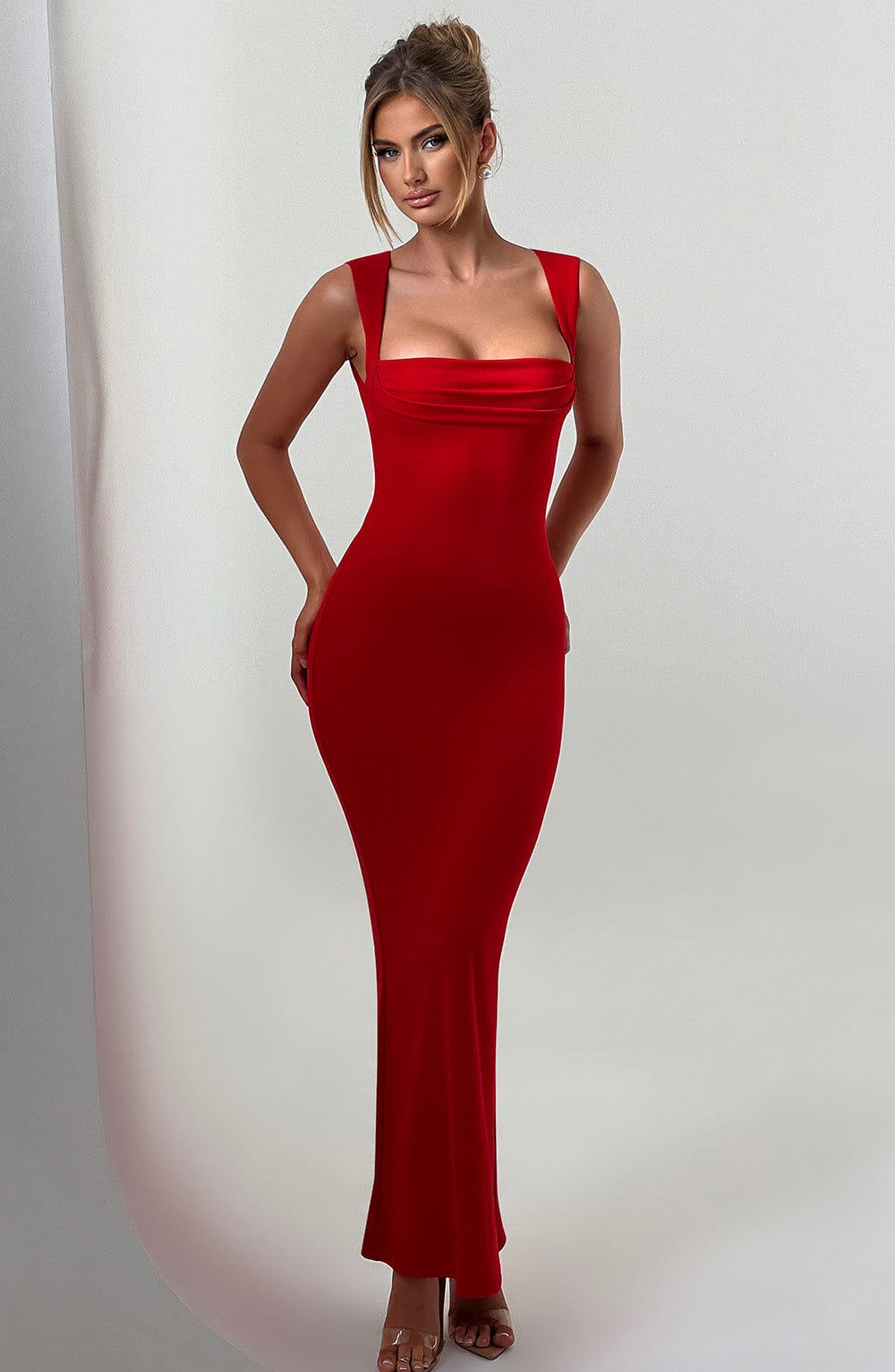 Helena Maxi Dress - Red - Napalia