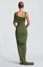 Henrietta Maxi Skirt - Khaki - Napalia