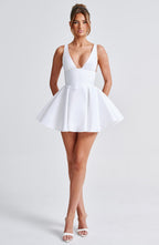 Imani Mini Dress - Ivory - Napalia
