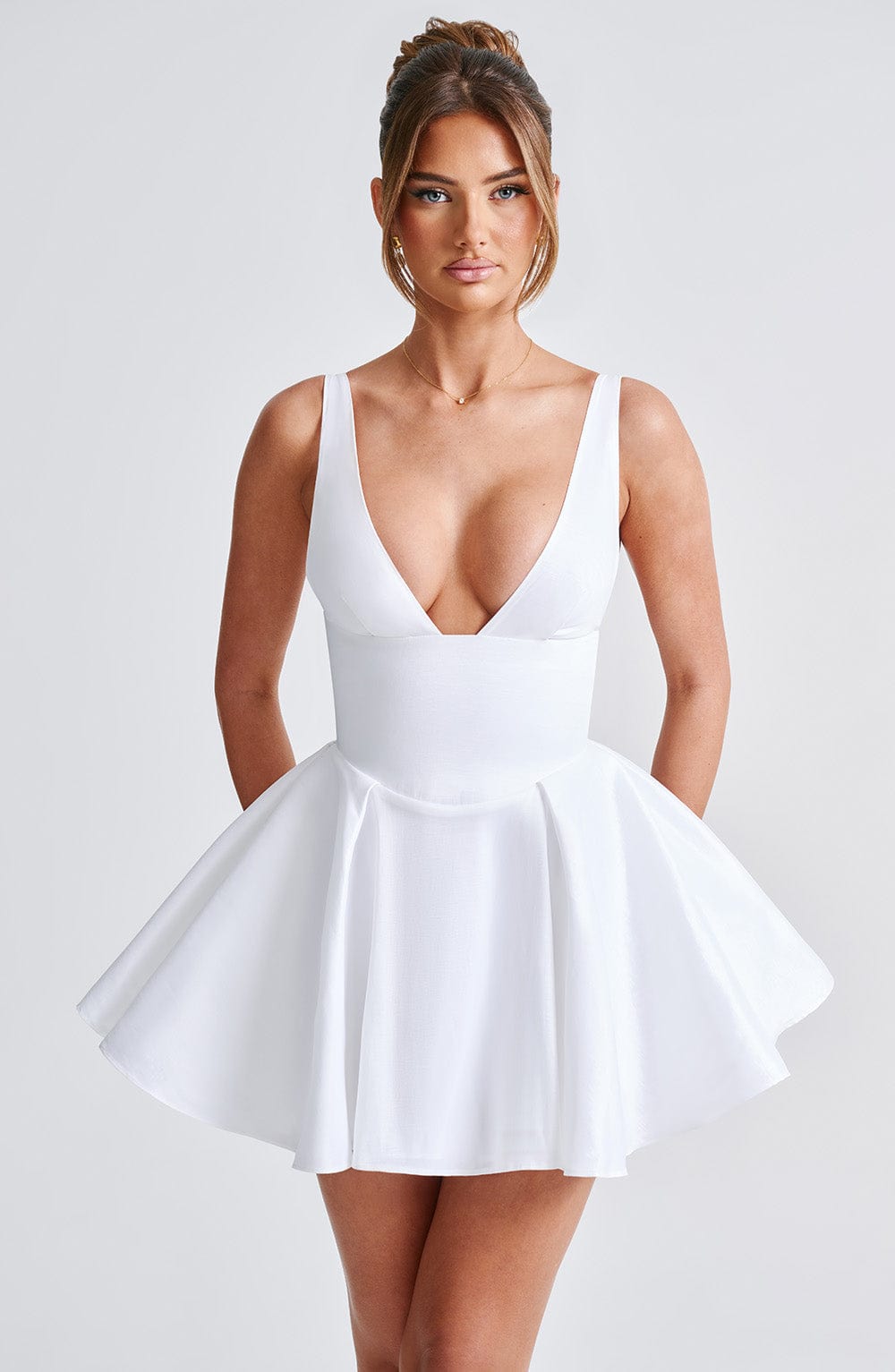 Imani Mini Dress - Ivory - Napalia