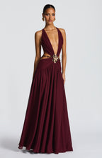 Indianna Maxi Dress - Cherry Lacquer - Napalia