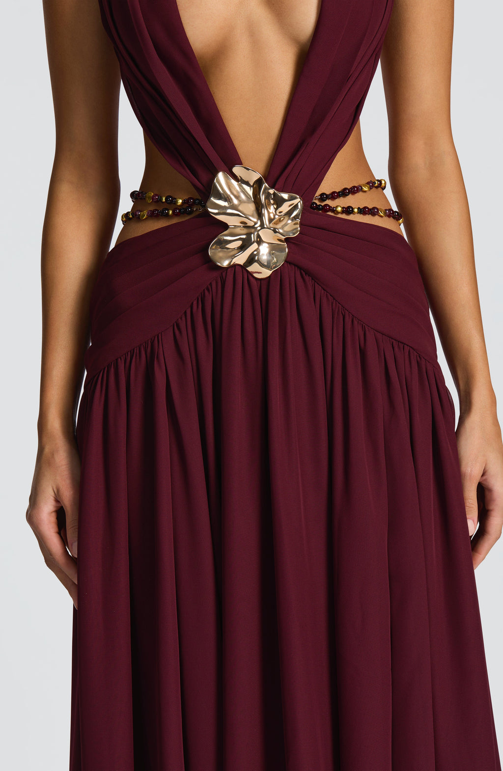 Indianna Maxi Dress - Cherry Lacquer - Napalia