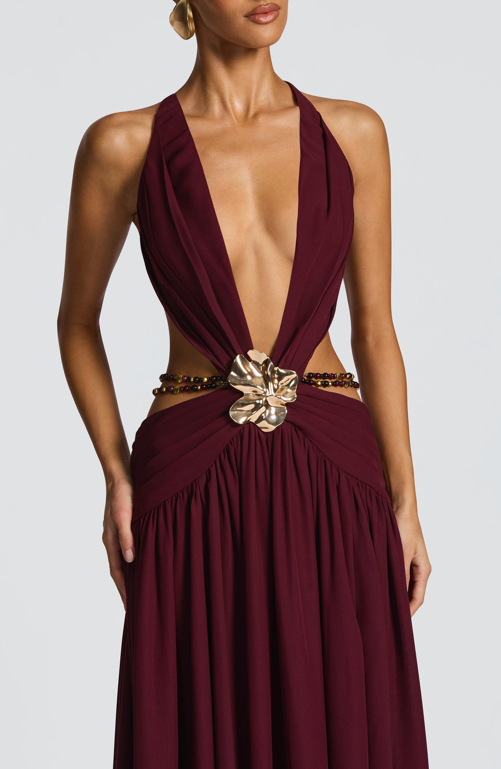 Indianna Maxi Dress - Cherry Lacquer - Napalia