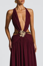 Indianna Maxi Dress - Cherry Lacquer - Napalia