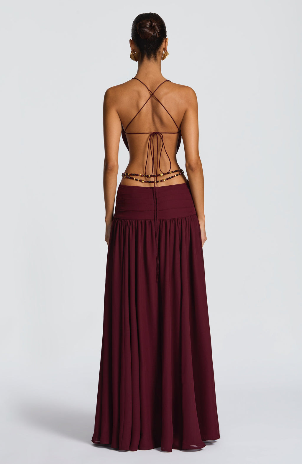 Indianna Maxi Dress - Cherry Lacquer - Napalia
