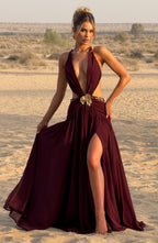 Indianna Maxi Dress - Cherry Lacquer - Napalia