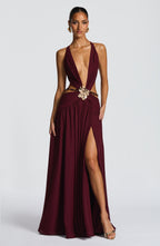 Indianna Maxi Dress - Cherry Lacquer - Napalia