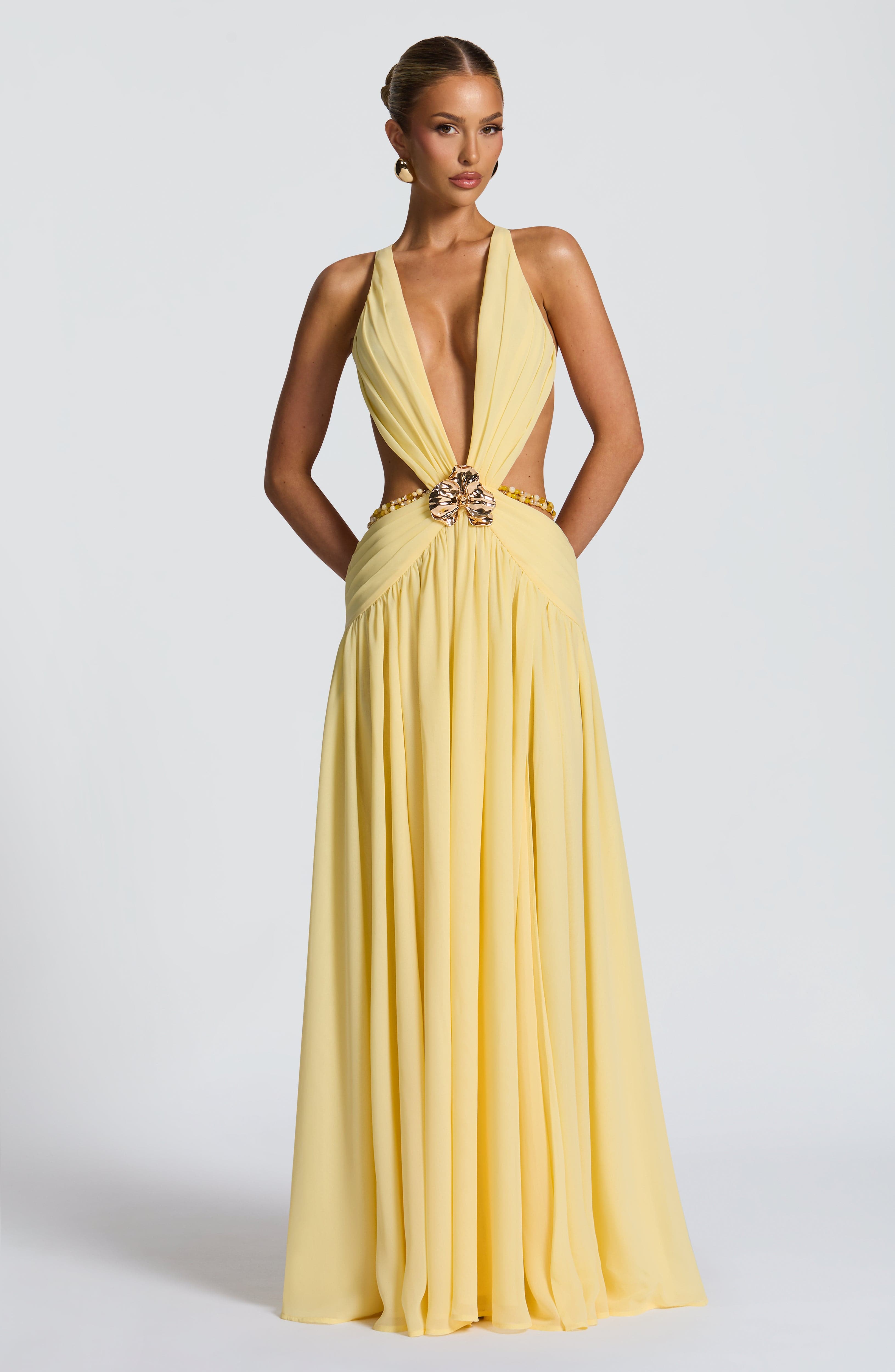 Indianna Maxi Dress - Lemon - Napalia