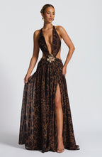 Indianna Maxi Dress - Leopard Print - Napalia