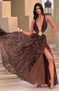 Indianna Maxi Dress - Leopard Print - Napalia