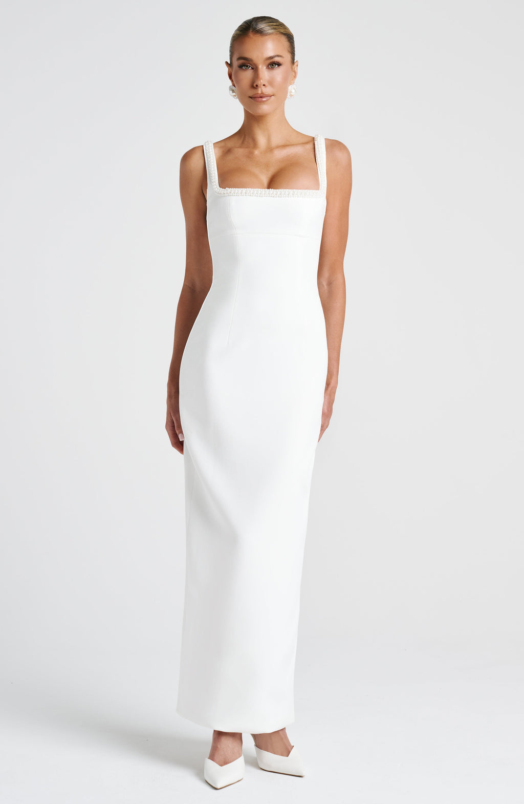 Ines Midaxi Dress - Ivory - Napalia