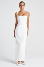 Ines Midaxi Dress - Ivory - Napalia
