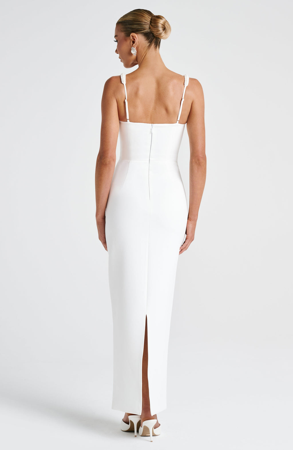 Ines Midaxi Dress - Ivory - Napalia
