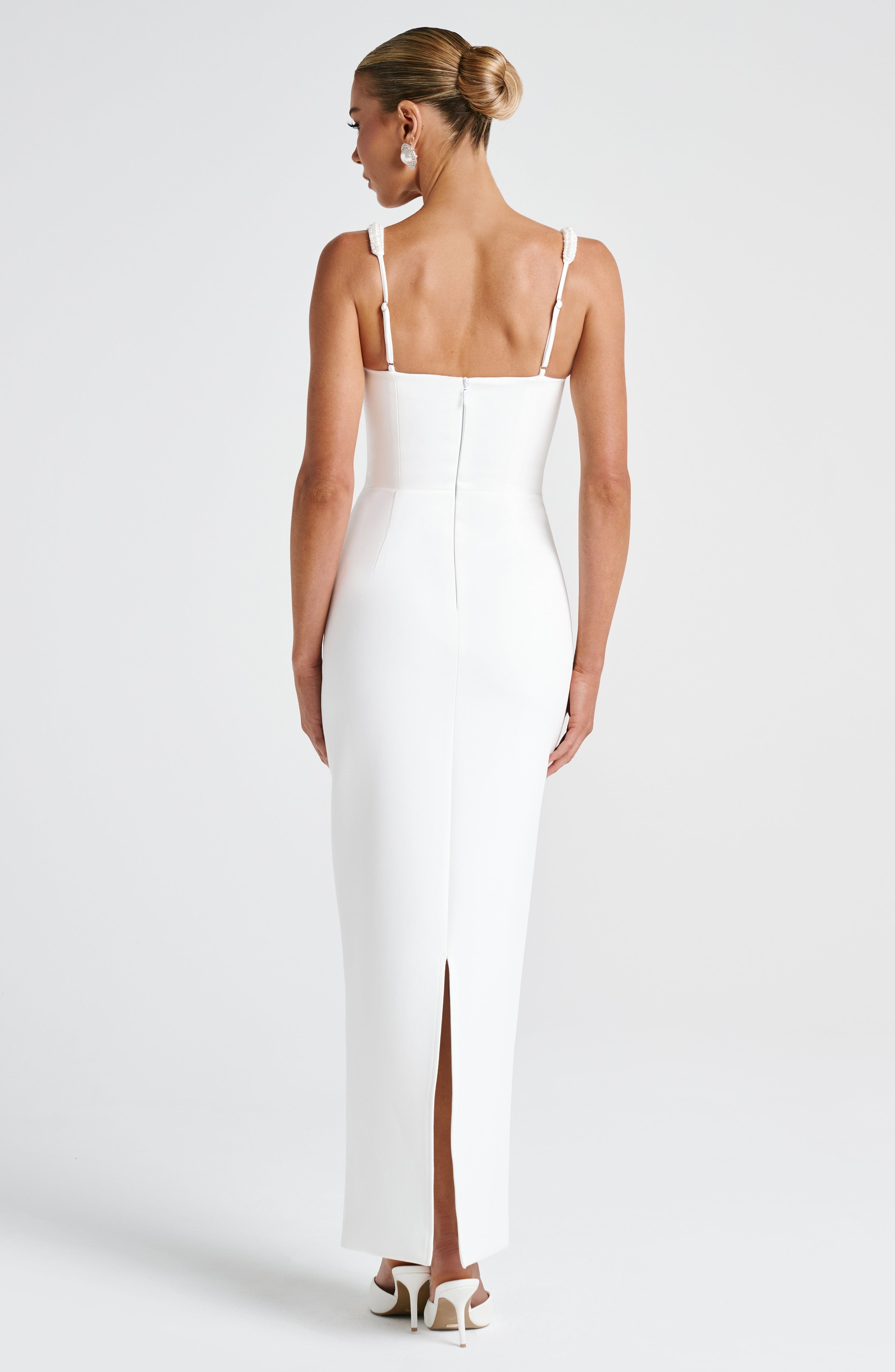 Ines Midaxi Dress - Ivory - Napalia