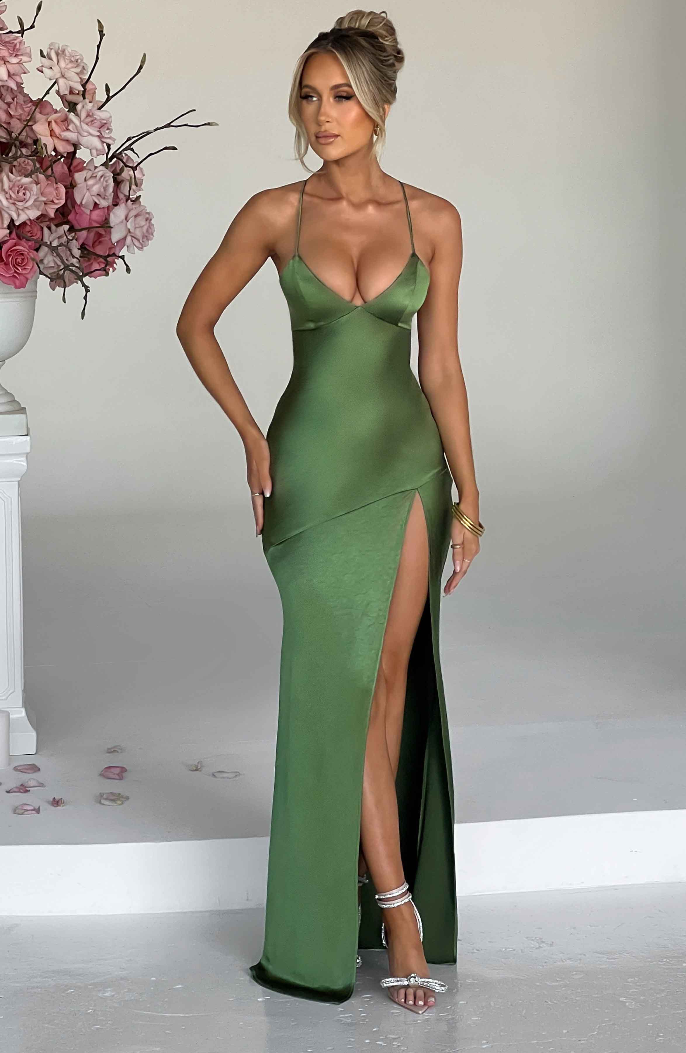 Isobel Maxi Dress - Emerald - Napalia