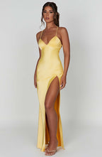 Isobel Maxi Dress - Lemon - Napalia