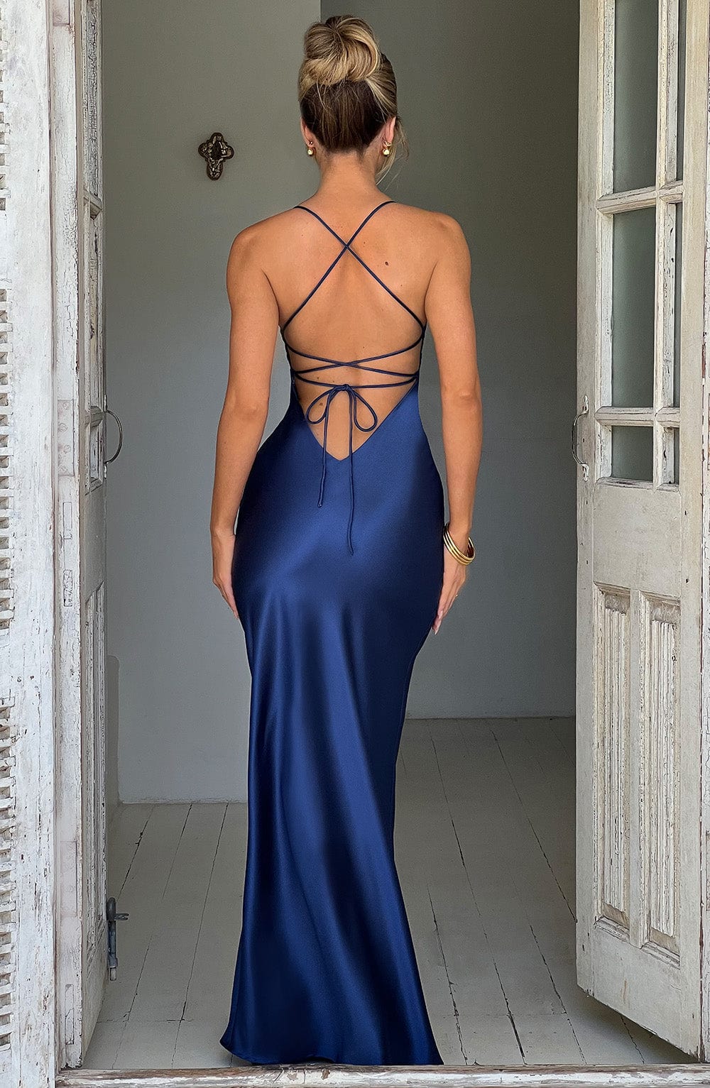 Isobel Maxi Dress - Navy - Napalia