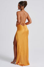 Isobel Maxi Dress - Tangerine - Napalia