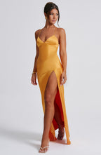 Isobel Maxi Dress - Tangerine - Napalia