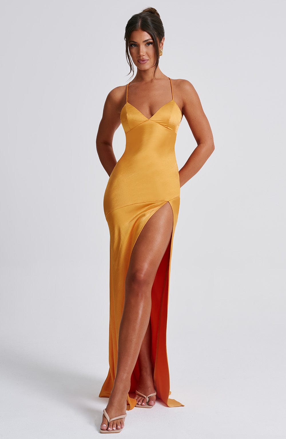 Isobel Maxi Dress - Tangerine - Napalia