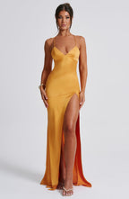 Isobel Maxi Dress - Tangerine - Napalia