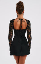 Jacinta Mini Dress - Black - Napalia
