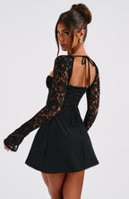 Jacinta Mini Dress - Black - Napalia
