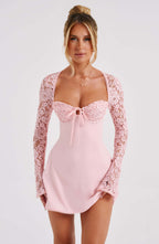 Jacinta Mini Dress - Blush - Napalia