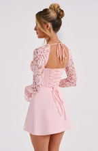 Jacinta Mini Dress - Blush - Napalia