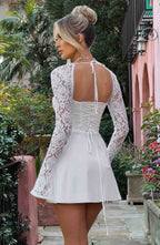 Jacinta Mini Dress - Ivory - Napalia