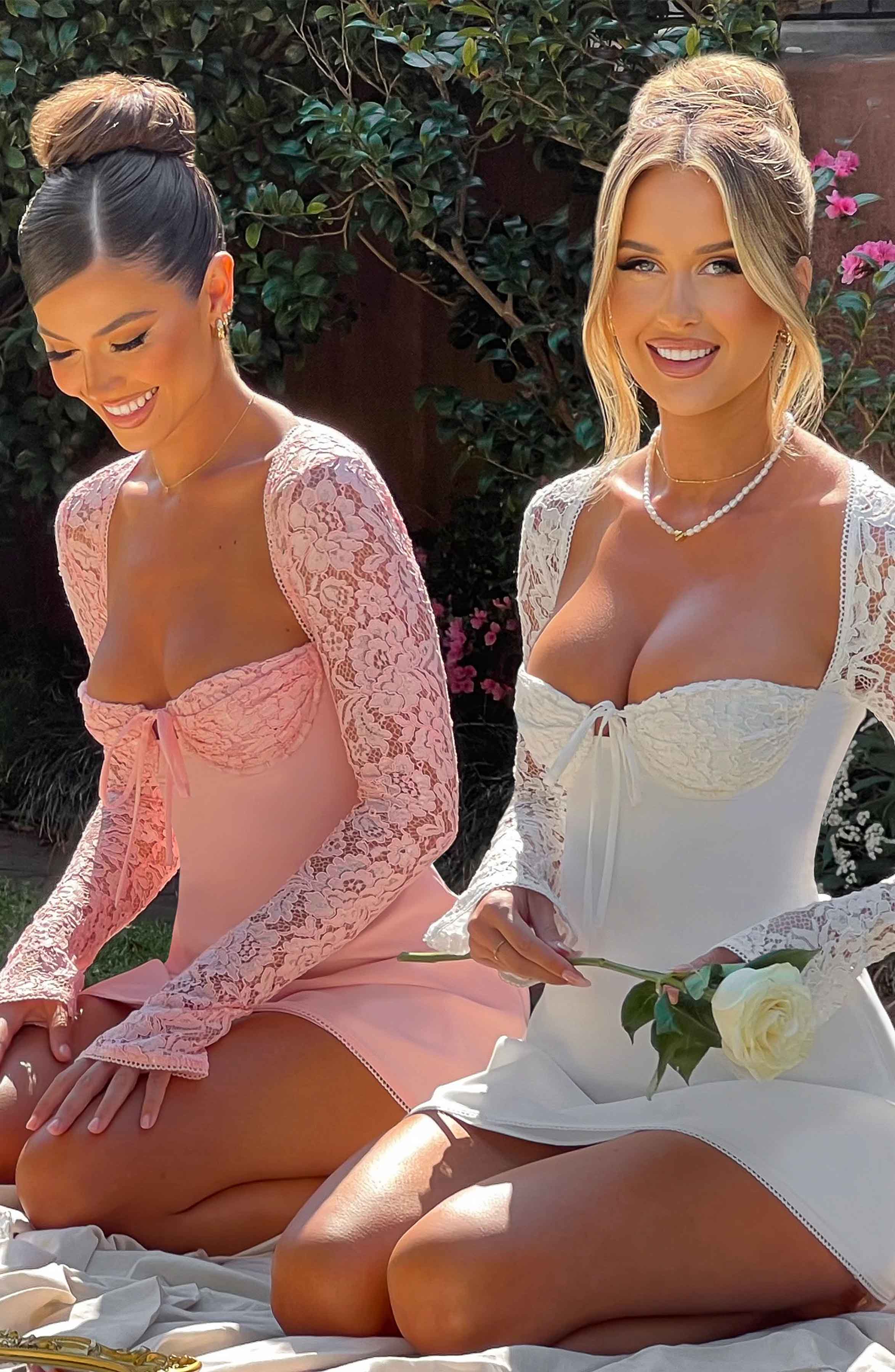 Jacinta Mini Dress - Ivory - Napalia