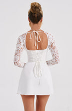 Jacinta Mini Dress - Ivory - Napalia